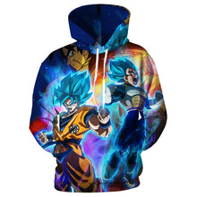 Load image into Gallery viewer, Cloudstyle Male 3D Hoodies Blue Hair Goko Print Sweatshirts New Autumn Winter Trackusits Full Print Pullover Fashion Men Hoody