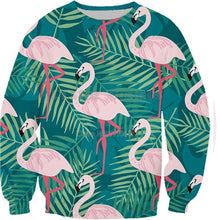 Load image into Gallery viewer, 3D Full Print Sweatshirts Men Women Swan Flamingo Pullovers Unisex Hoodies Bird Flower Grass Streetwear Tracksuits dropshipping