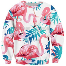 Load image into Gallery viewer, 3D Full Print Sweatshirts Men Women Swan Flamingo Pullovers Unisex Hoodies Bird Flower Grass Streetwear Tracksuits dropshipping