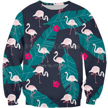 Load image into Gallery viewer, 3D Full Print Sweatshirts Men Women Swan Flamingo Pullovers Unisex Hoodies Bird Flower Grass Streetwear Tracksuits dropshipping
