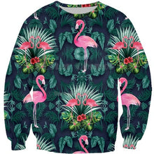 Load image into Gallery viewer, 3D Full Print Sweatshirts Men Women Swan Flamingo Pullovers Unisex Hoodies Bird Flower Grass Streetwear Tracksuits dropshipping