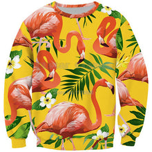 Load image into Gallery viewer, 3D Full Print Sweatshirts Men Women Swan Flamingo Pullovers Unisex Hoodies Bird Flower Grass Streetwear Tracksuits dropshipping