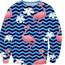 Load image into Gallery viewer, 3D Full Print Sweatshirts Men Women Swan Flamingo Pullovers Unisex Hoodies Bird Flower Grass Streetwear Tracksuits dropshipping