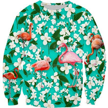 Load image into Gallery viewer, 3D Full Print Sweatshirts Men Women Swan Flamingo Pullovers Unisex Hoodies Bird Flower Grass Streetwear Tracksuits dropshipping