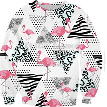 Load image into Gallery viewer, 3D Full Print Sweatshirts Men Women Swan Flamingo Pullovers Unisex Hoodies Bird Flower Grass Streetwear Tracksuits dropshipping