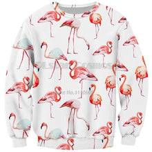Load image into Gallery viewer, 3D Full Print Sweatshirts Men Women Swan Flamingo Pullovers Unisex Hoodies Bird Flower Grass Streetwear Tracksuits dropshipping