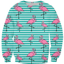 Load image into Gallery viewer, 3D Full Print Sweatshirts Men Women Swan Flamingo Pullovers Unisex Hoodies Bird Flower Grass Streetwear Tracksuits dropshipping